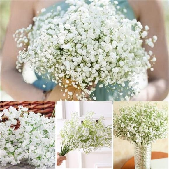 10Pcs Baby Breath/Gypsophila Artificial FakeSilk Plants Wedding Party Decoration - Picture 6 of 6